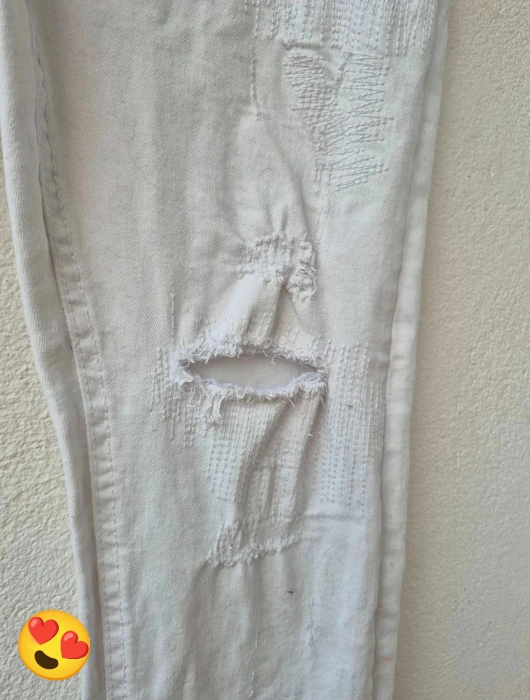 Jean skinny fit blanco liso – photo 3